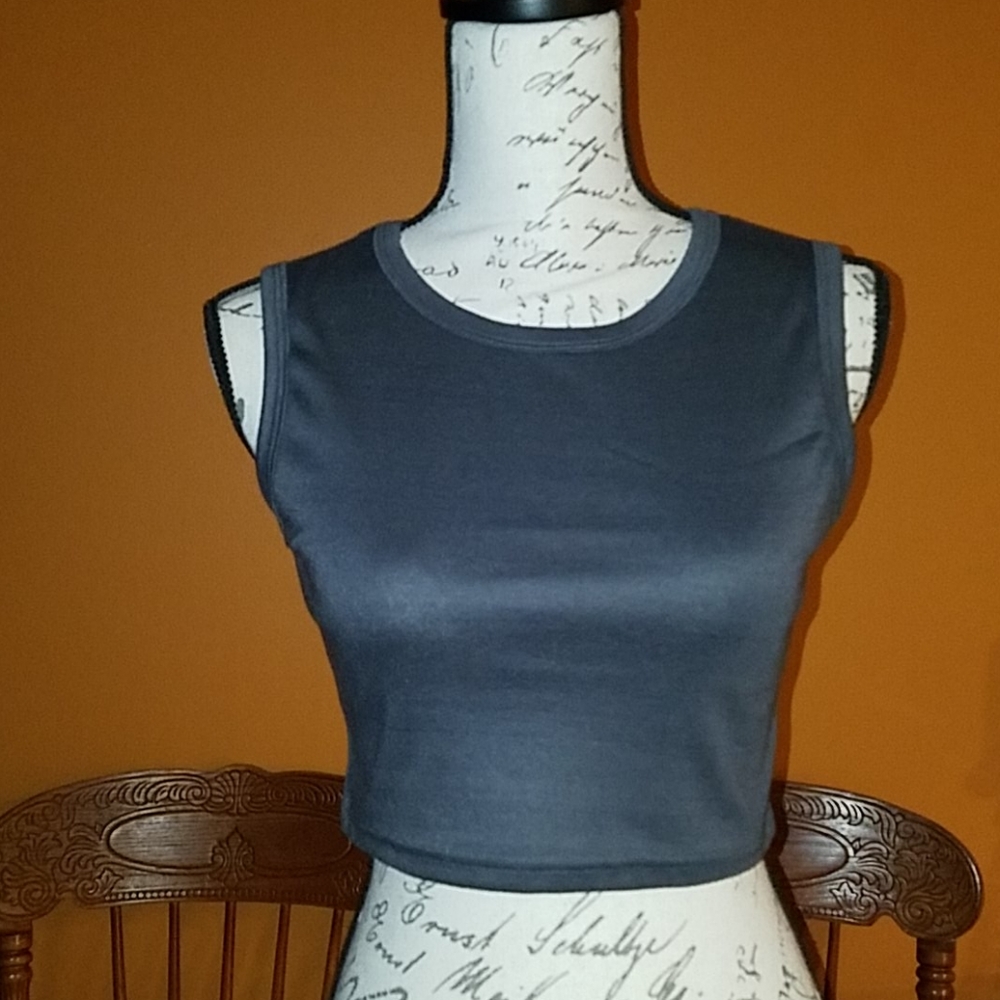 Summer Grey Crop Top